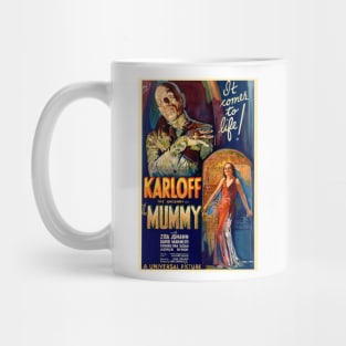 Boris Karloff vintage The Mummy; movie poster Mug